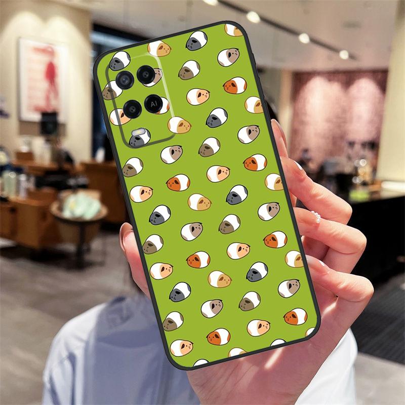 Pattern Guinea Pig Cute Case For Oppo A17 A77 A80 A40 A60 A98 A78 A18 A38 A58 A16 A76 A96 A74 A94 A54 A57S A15 Cover