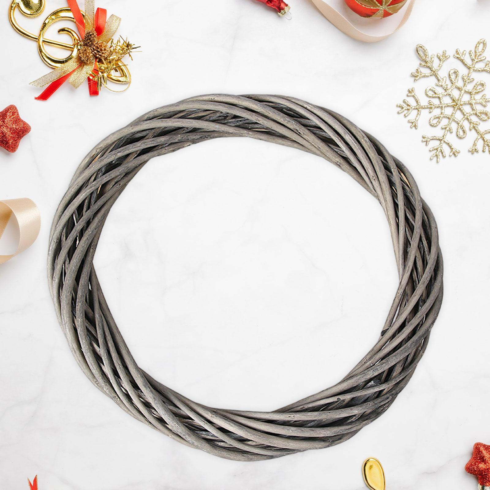 

Венок из искусственного ротанга своими руками 12 дюймов Материалы для изготовления поделок Входная дверь для серый