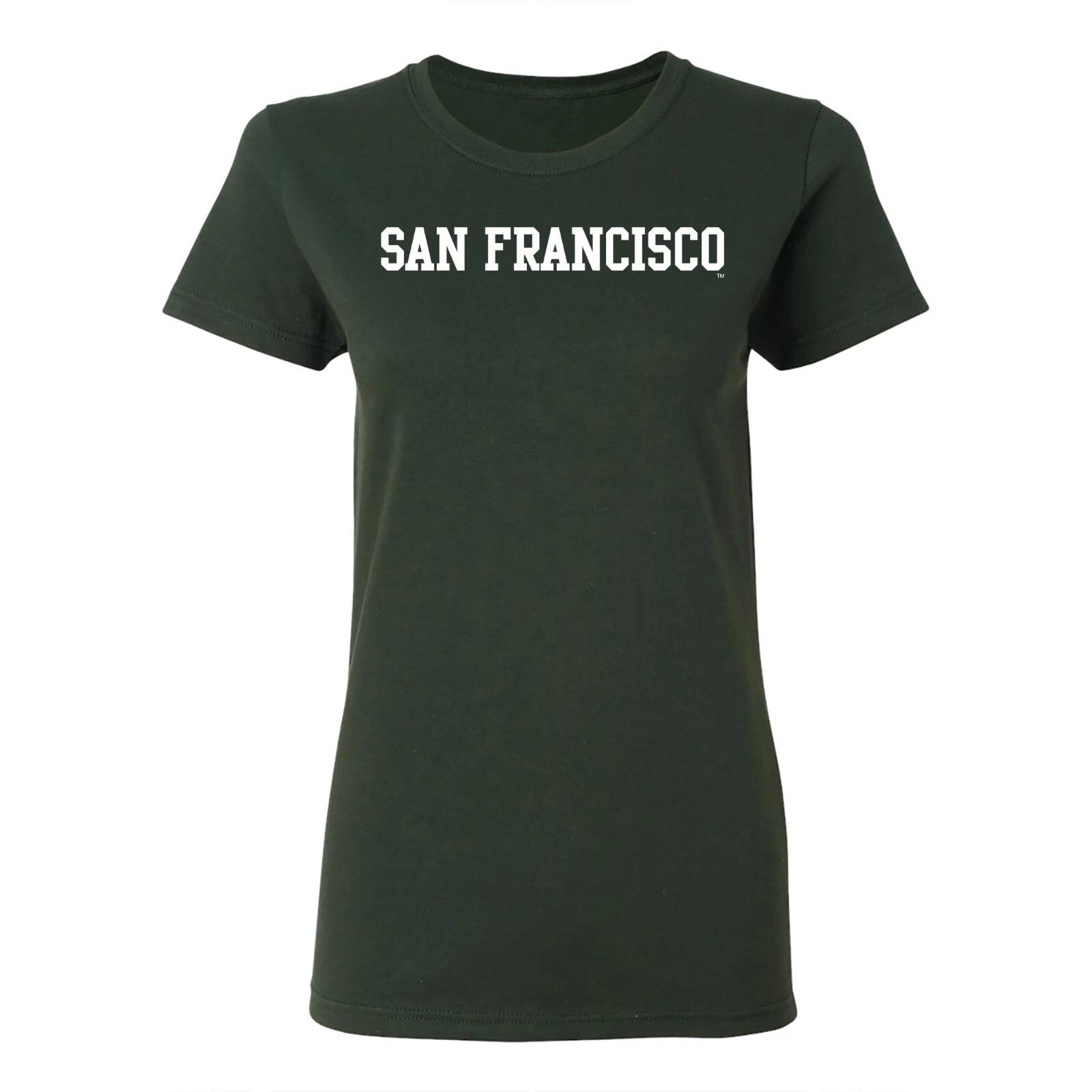 University of San Francisco Dons Basic Block Women s T-Shirt - Forest 2XL