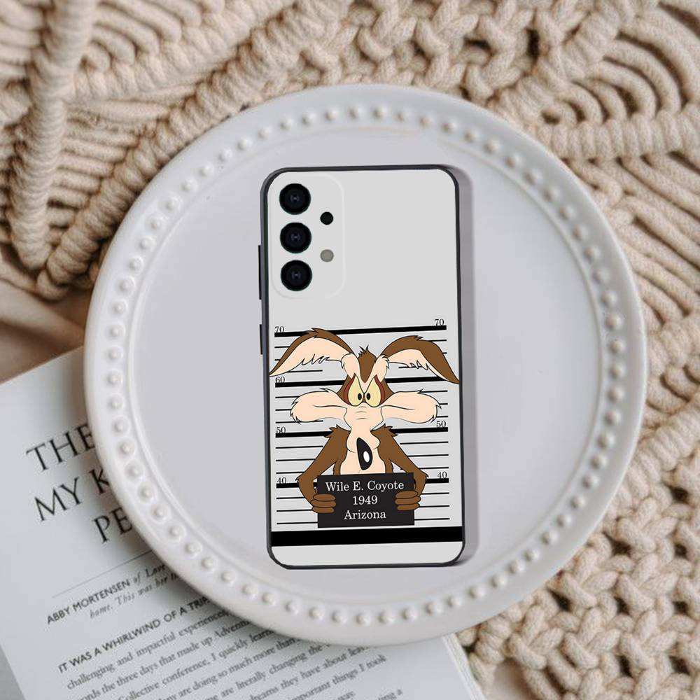 Road R-Runner Willy C-Coyote Phone Case For Samsung Galaxy A73,31,32,72,41,53,52,71,22,5G,Note,J7,8,9 Soft Black Cover