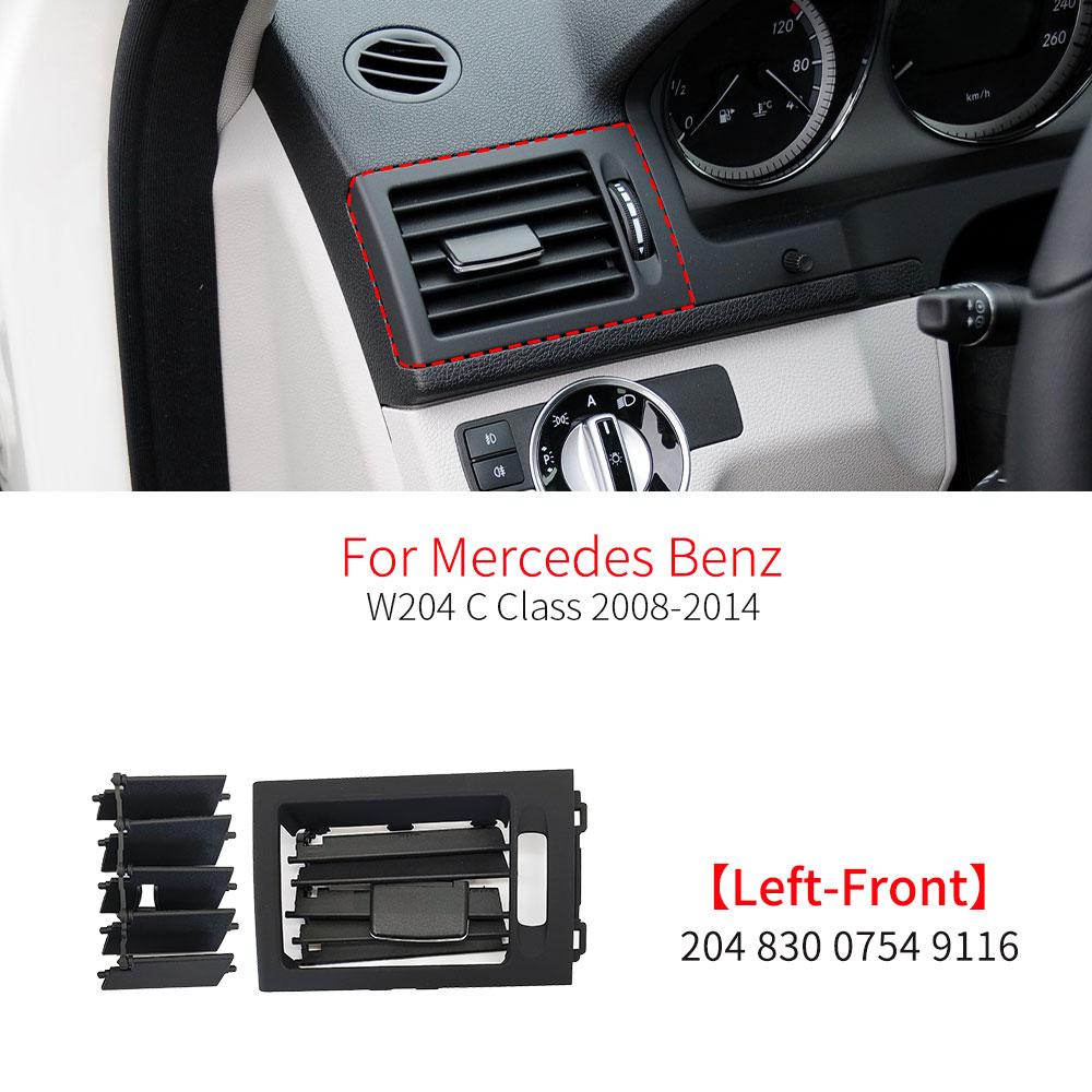 Car Front Rear AC Air Vent Grille Panel Cover Replacement Accessory For Mercedes Benz C Class W204 2008-2010 C180 C200 C220 C300