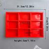 9-Cavity Rectangular Silicone Mold for Cake, Soap, Incense, DIY Chocolate