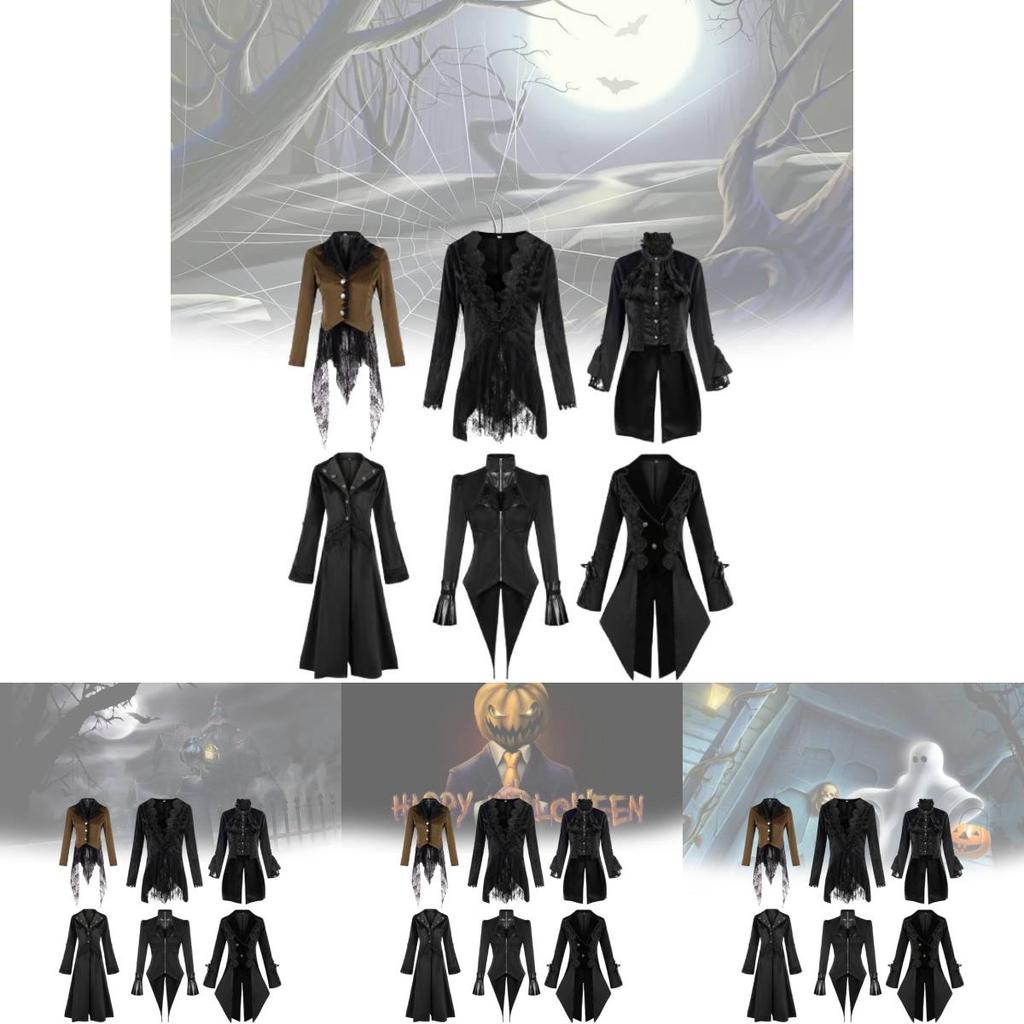 Charming Dark Fantasy Long Trench Coat For All Genders In Black And Brown Color Choices