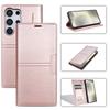 Business Wallet Cards Solt Phone Case For Samsung S26 Ultra S25 Plus S24 S23 A36 A56 Flip Strong Magnetic Book Pocket Cover