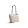 COACH Fiona 24 brand print metal logo tote bag shopping bag handbag synthetic leather shoulder bag medium female beige