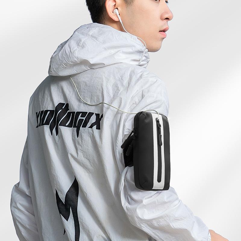 

Oxford Fabric+Polyester Armband Phone Pouch Lightweight Cell Phones Bag for Outdoor Cycling Black