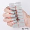 16Tips Full Cover Nail Stickers DIY Nail Polish Strips Sparkling Glitter Self Adhesive Nail Art Stickers Manicure Decoration