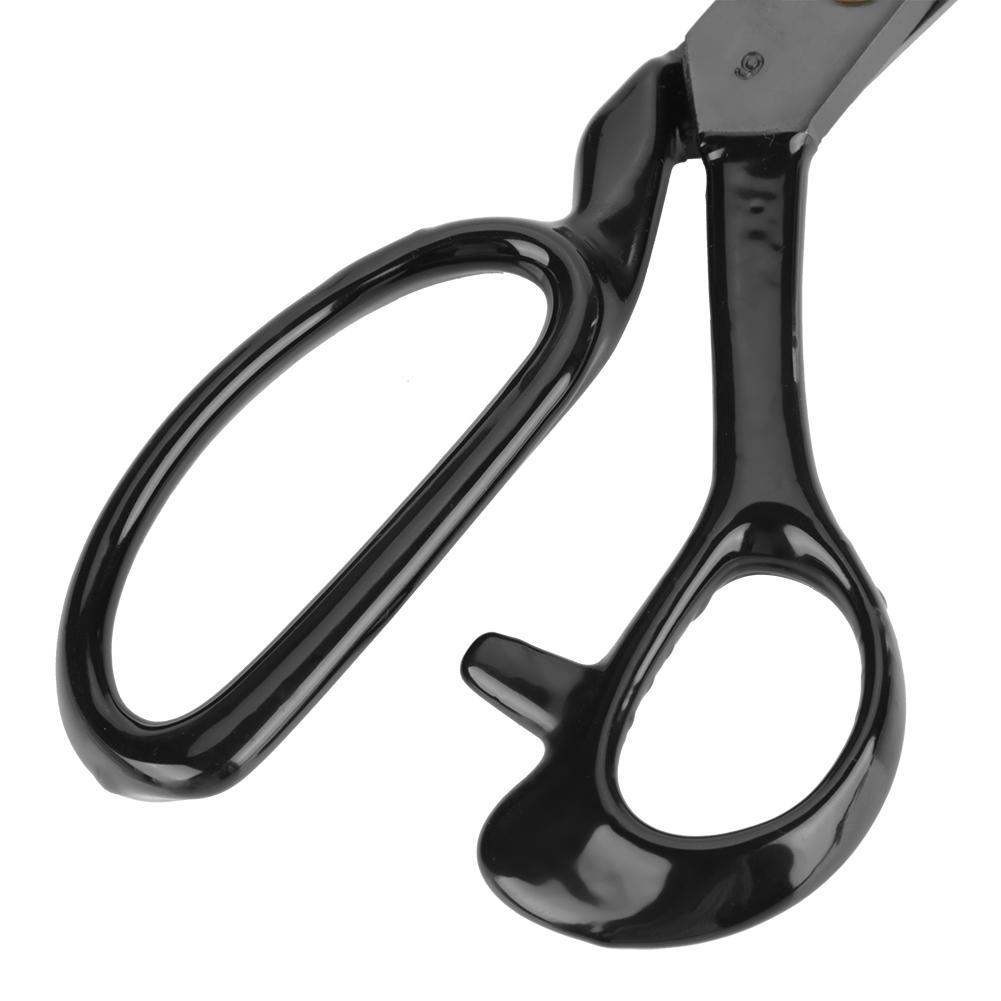 9 inch carbon steel lther stitching   handle clothing scissors assembly, comfortable grip for cutting fabric with smoothness and durability