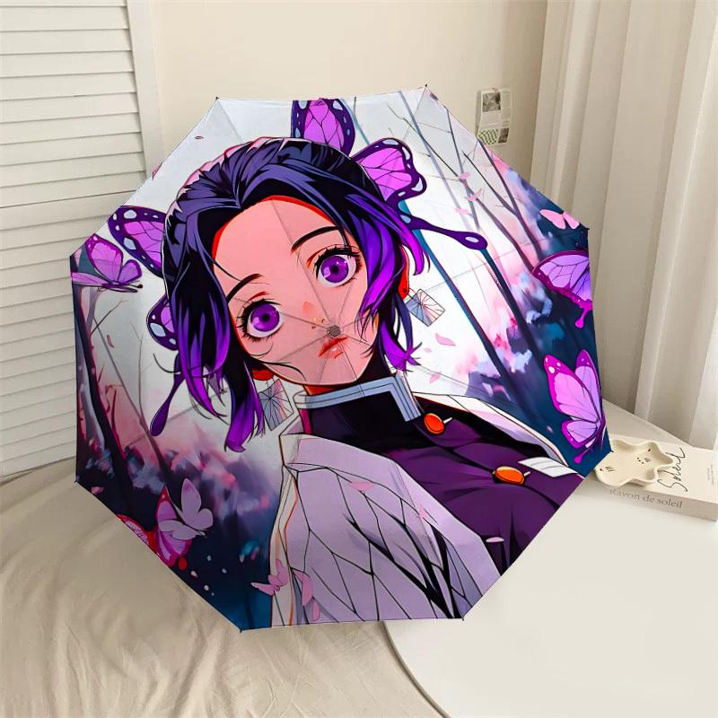 

1PC Butterfly Forest Umbrella-8-Rib Reinforced, Automatic Open, Lightweight & Durable, Cute Fashion Accessory for Outdoor-P2709