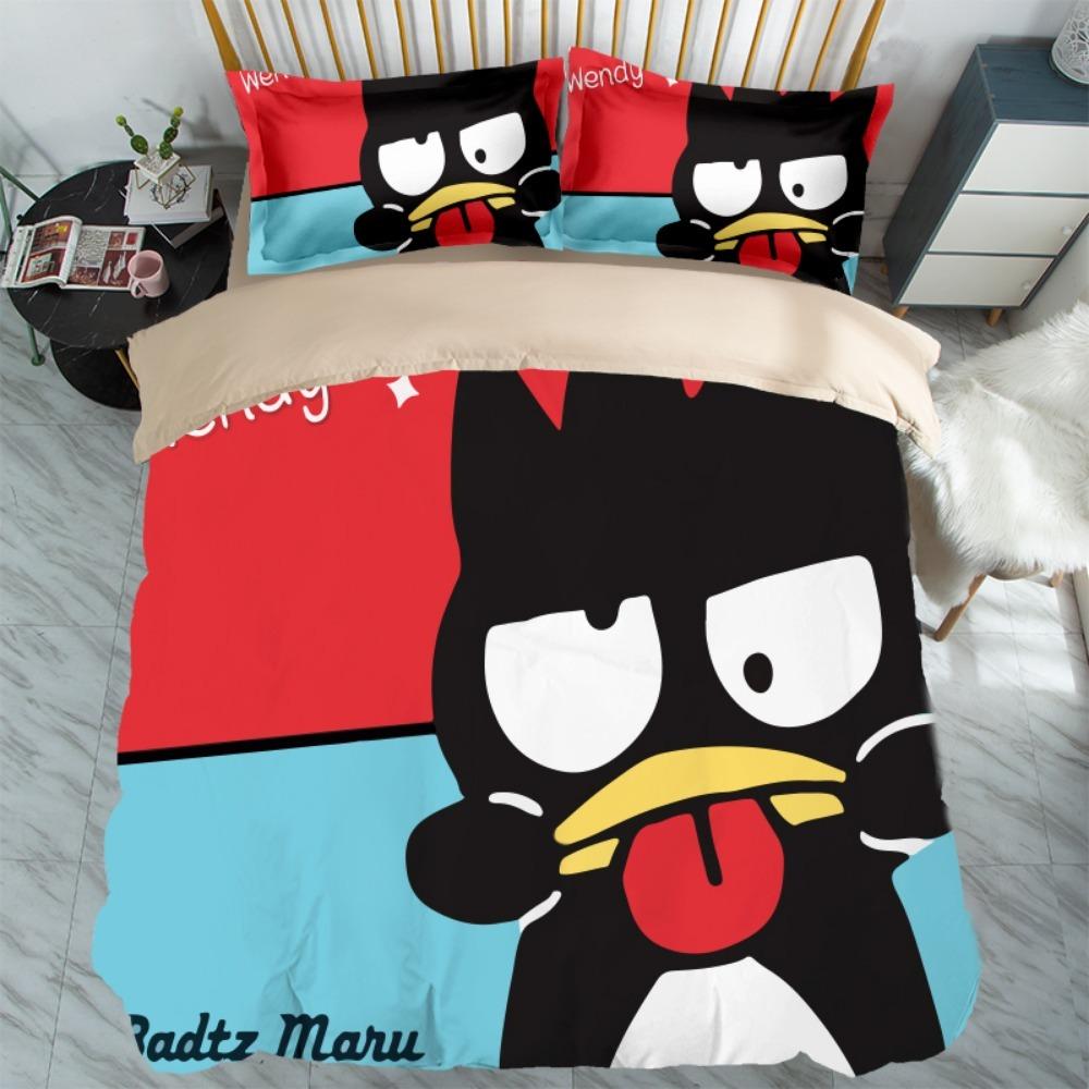 Cool Penguin Duvet Cover Pillowcase Bedding BoyGirl Bedroom Decoration Children-Gift Single Double Large SizeZip Duvet Cover