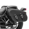 Seitliche Reittaschen für Custom und Retro Motorräder Craftride VH5 schwarz