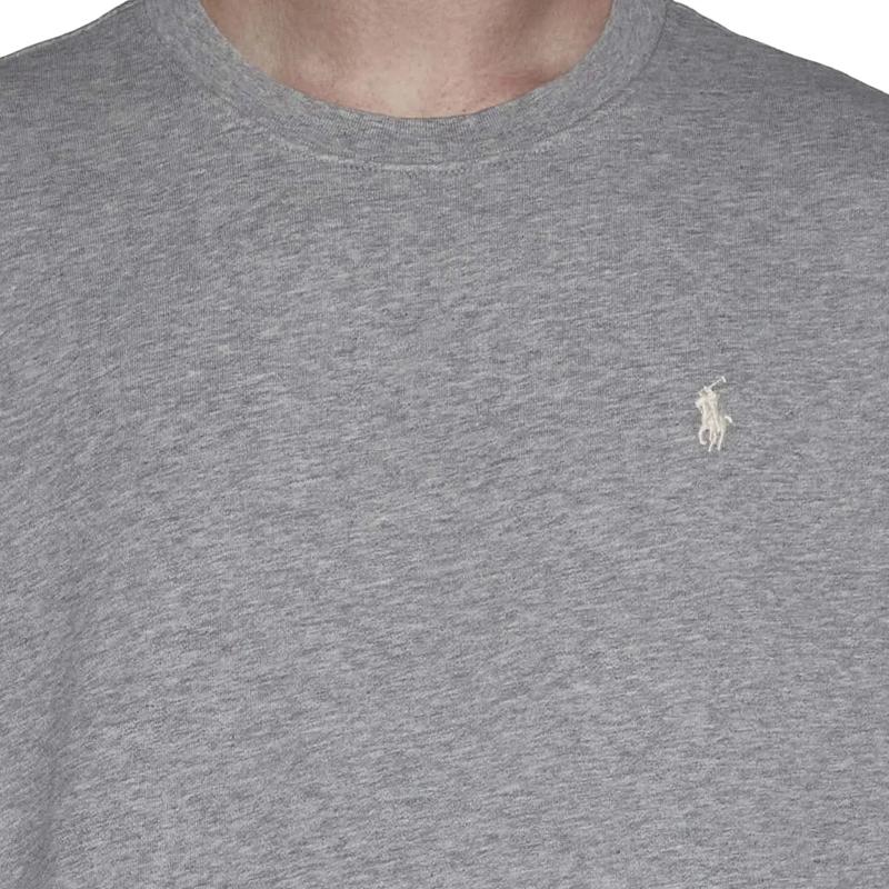 Polo Ralph Lauren Ss24 Logo Embroidered Crew Neck Long Sleeve Sweatshirt Men Sweatshirt Light-Gray 710916689-007