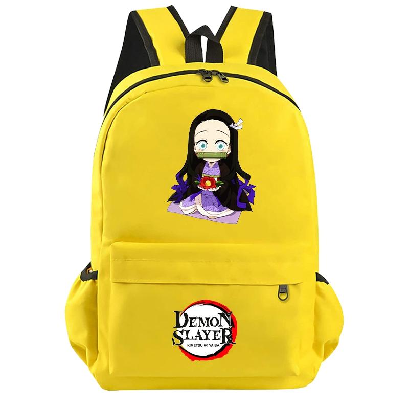 Anime Demon Slayer Backpack for Boy Girl Back To School Bag Large Capacity Backpack Bookbag for Kid Men Women Travel Bag Mochila