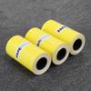3PCs Sticker Thermal Paper Waterproof Anti‑Friction Anti‑Oil 56MM for Peripage Printer(Yellow )