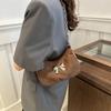 2024 Women's Solid Color Bow Underarm Bag - Fashionable Dumpling Style