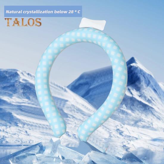 Portable Neck Cooling Tube Summer Wearable Neck Cooler Lightweight Reusable Ice Cold Ring Outdoor Heatstroke Prevention Neck Wrap Collar