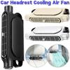 Ventilátor chlazení autosedačky s opěrkou hlavy, 3 rychlosti nastavitelné, chladič krku do auta, napájený USB, ventilátor na zadní sedadlo pro cestující na předním a zadním sedadle
