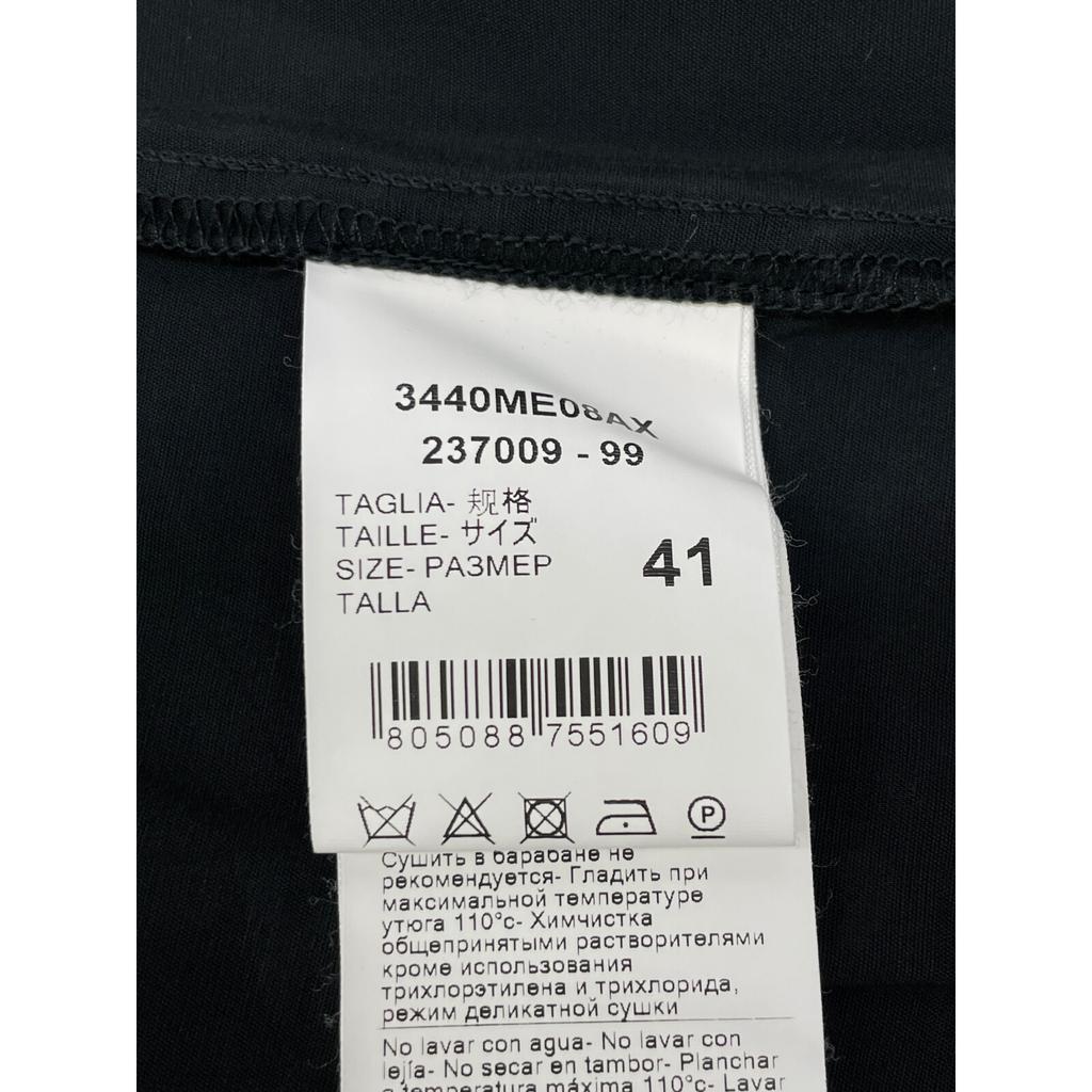 MSGM Black Lid Collar Fluid Shirt tops 41 blackUsed