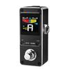 Tuner Pedal with True Bypass for Electric Guitar and Bass, Color Display Tuner Pedal with Mute, Pitch, and Flat Tuning