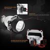 2.5 Inch Universal Bi Xenon HID Projector Lens Silver Black Shroud H1 Xenon LED Bulb H4 H7 Motorcycle Car Headlight