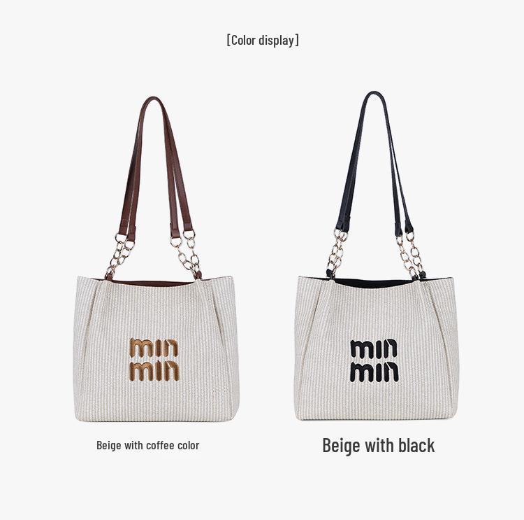 Minmin Teksturowana Torba Crossbody Podpachowa na Ramię - Damska Modna Torba do Dojazdów