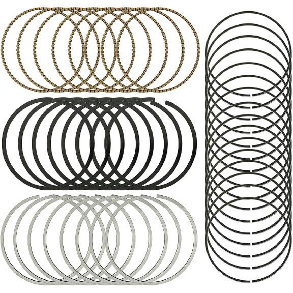 STD Piston Ring Set, 41859CP Replacement Piston Rings Compatible with Chevy/with GMC 4.8L 5.3L LS Engines 1999-2016
