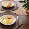Braided Placemats - Joskeijky - 38 Cm - Brown - Polypropylene - Set of 6 - Easy To Clean