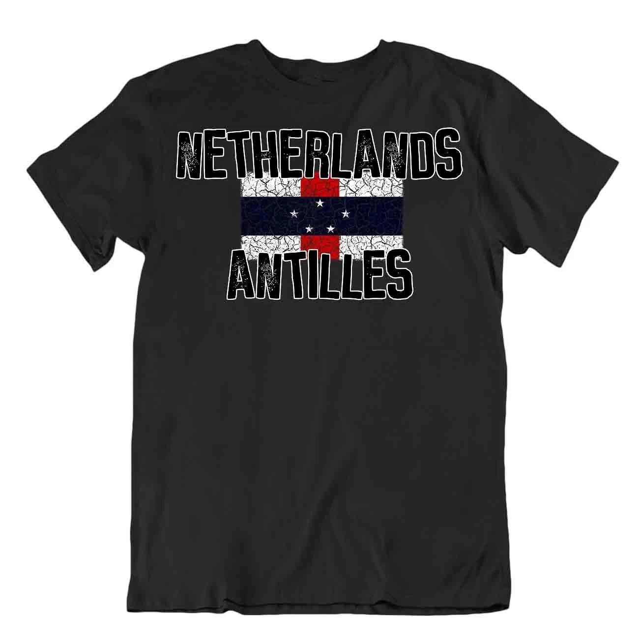 Flag T-Shirt Netherlands Antilles Fashion Country Souvenir Gift Tee Pride logo S