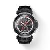 Lederarmband schwarzes Zifferblatt Herren Modeuhr T115.417.27.051.01