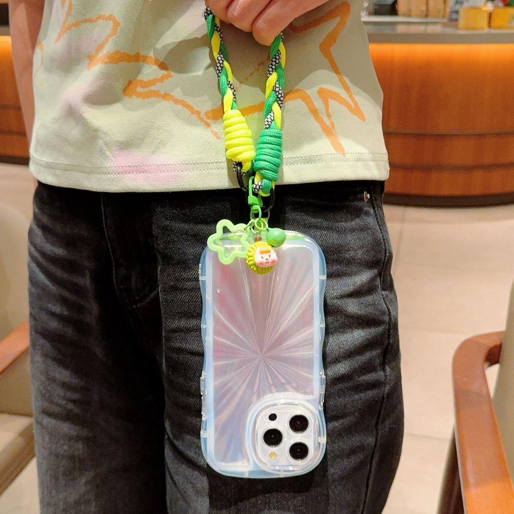 Candy Color Cellphone Short Strap Fruit Doll Phone Wrist Straps Cute Phone Lanyard Chain