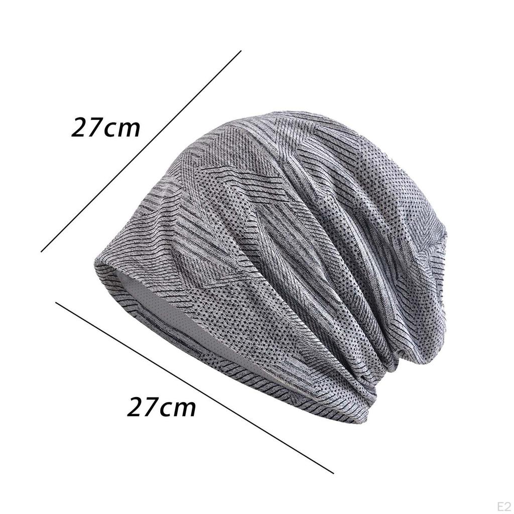 Breathable Beanie Hat, Comfortable Lightweight Wrap Head Scarf, Soft Unisex Bonnet Headgear for