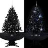 VidaXL Snowy Christmas Tree with Umbrella Base Christmas Decoration Artificial Fir Living Room Home 289932
