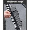 High Security Bicycles Lock Heavy Duty AntiTheft Cycling Lock with Key and Brackets Bike Security Folding Lock Enduring