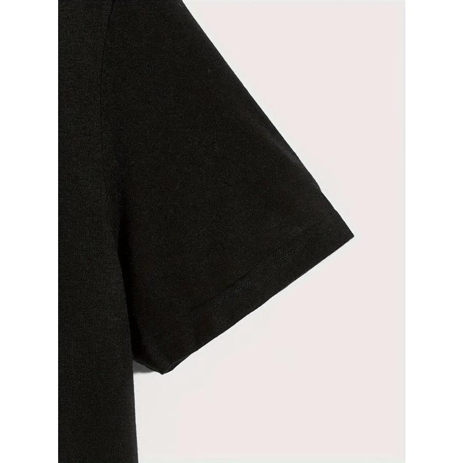 Herr 100% Polyester Sommar Casual T-shirt - Mjukt Andningsbart Rundhalsad Kortärmad Tee med "The Originals" Tryck