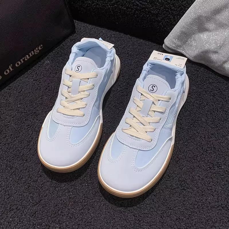 Forrest Gump Shoes Women's 2025 New Ballet Training Shoes Lace-up Retro Versatile Work Lightweight Breathable Sports Little White Shoes