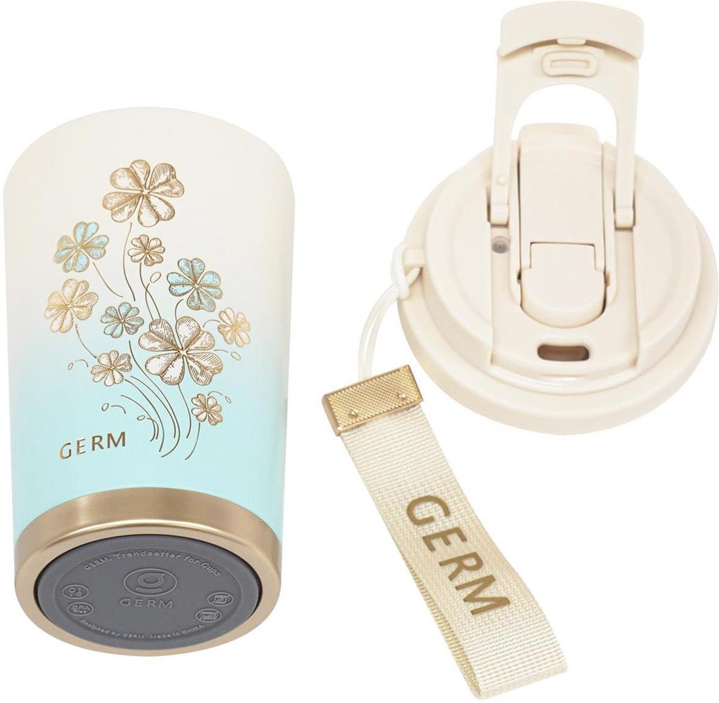 GERM Sparkling Design 500ml Tumbler 316 Stainless Steel Vacuum Insulated Keeps Drinks Hot or Cold Includes Lid Straw Dishwasher Safe Portable Mug