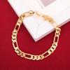 New arrive   Copper 18K Gold y2k 6MM Geometry Bracelets Neckalce Jewelry Sets for Women Men Fashion Gifts Wedding