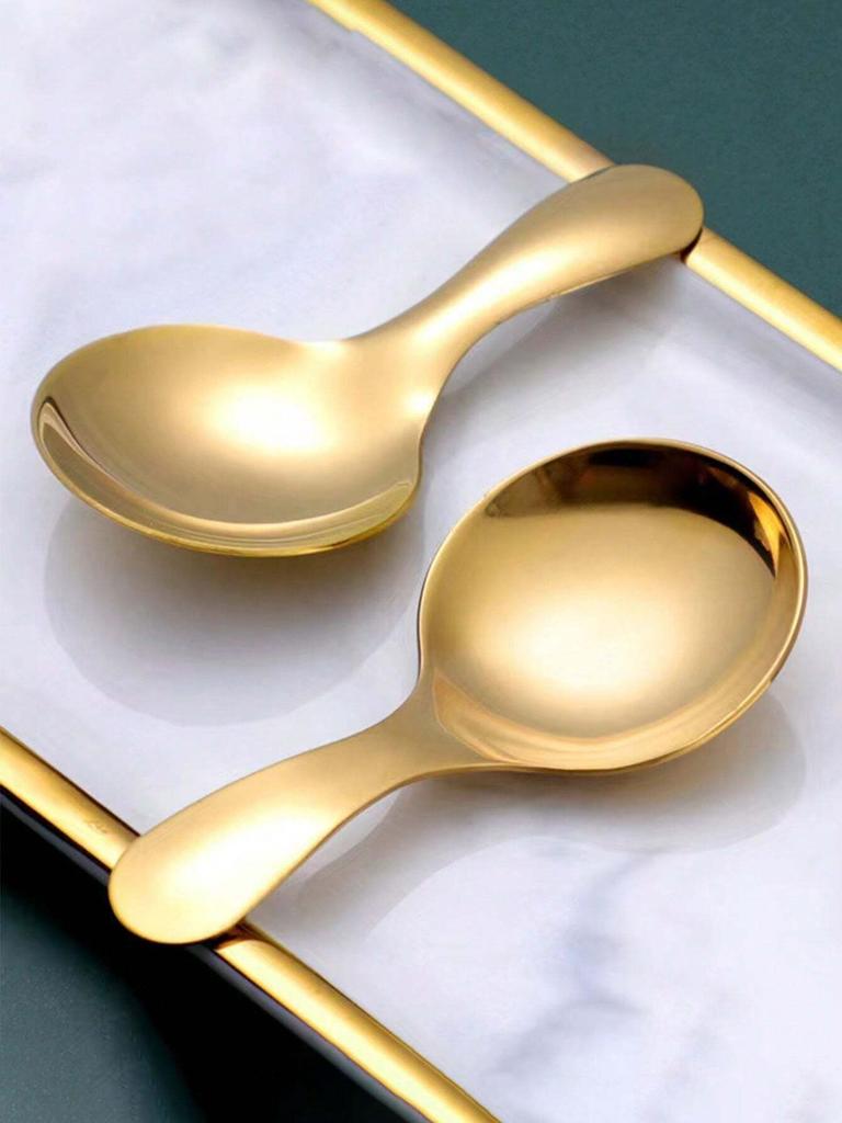 Stainless Steel Portable Spoon, Fork, Short Handle Fork & Spoon, Student Flatware Set, Dining & Dessert Utensils