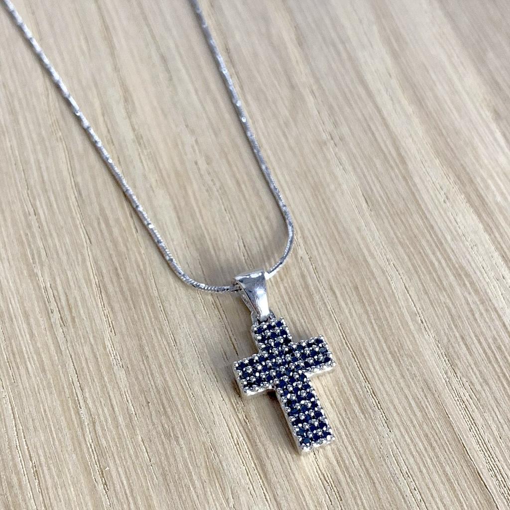 Silver Cross with Cubic Zirkonia (1147443)