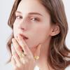 24Pcs 304 Stainless Steel Cuff Rings, Open Rings, Wide Band Rings, Golden, Size 8, Inner Diameter: 18mm, 10mm