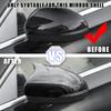 Decoration Door Mirror Cover For Mercedes-Benz A-Class -2025 Carbon Fiber Glossy Black Car Rearview Accessories