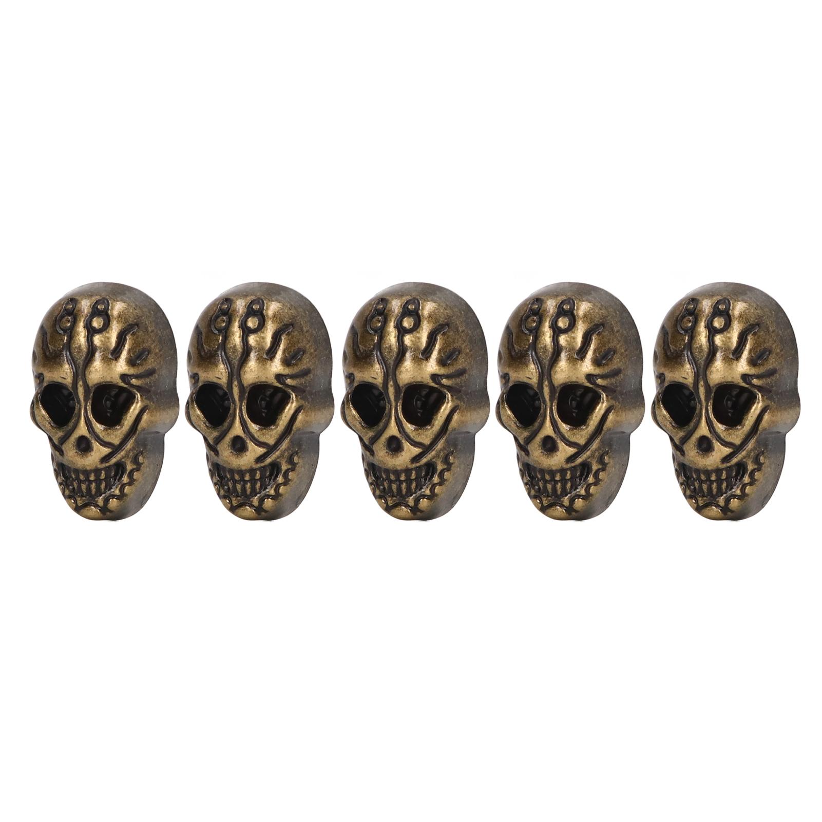 

50sets Skull Rivets Single 25x16mm Head Punk Electroplating Zinc Alloy Skull Button for Leather Crafts