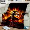 Dark Warrior's Mortal Kombat Blanket Suitable for Sofas, Beds, Offices, And Camping - Perfect Gift for Halloween Christmas