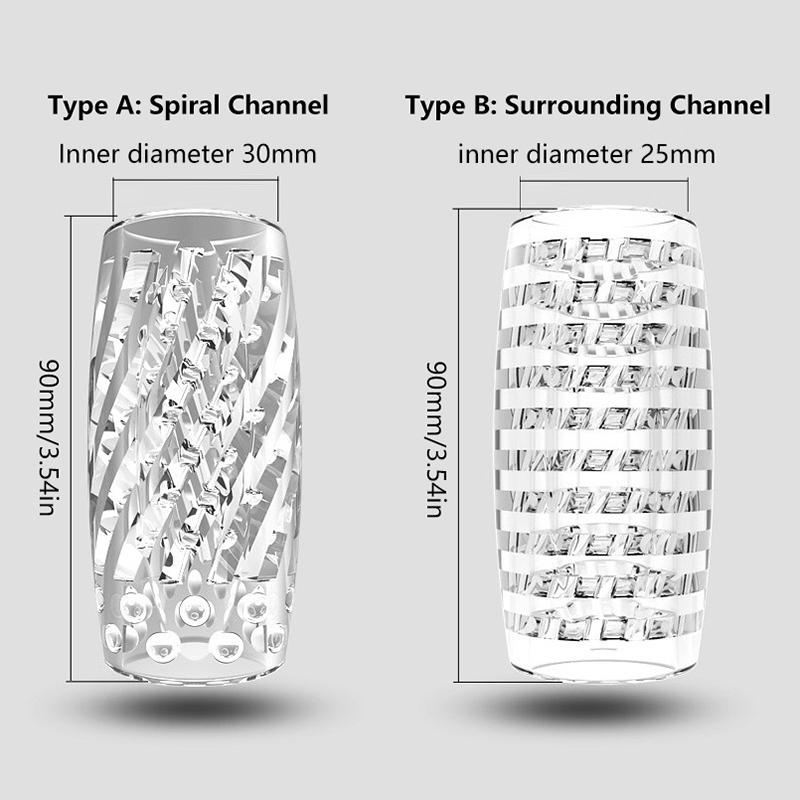 Clear Tpe Male Masturbation Cup Waterproof Men Masturbator Ejaculation Delayed Trainer Soft Adult Sex Toy