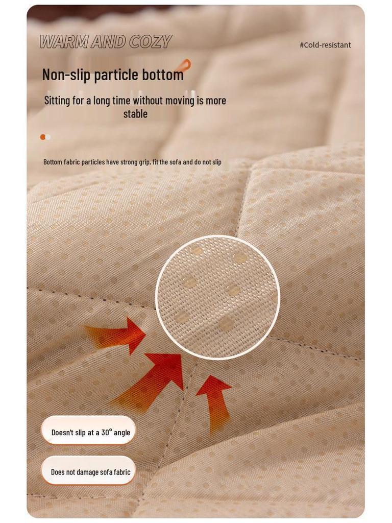 2025 Plush Non-slip Sofa Cushion Cover for Autumn and Winter