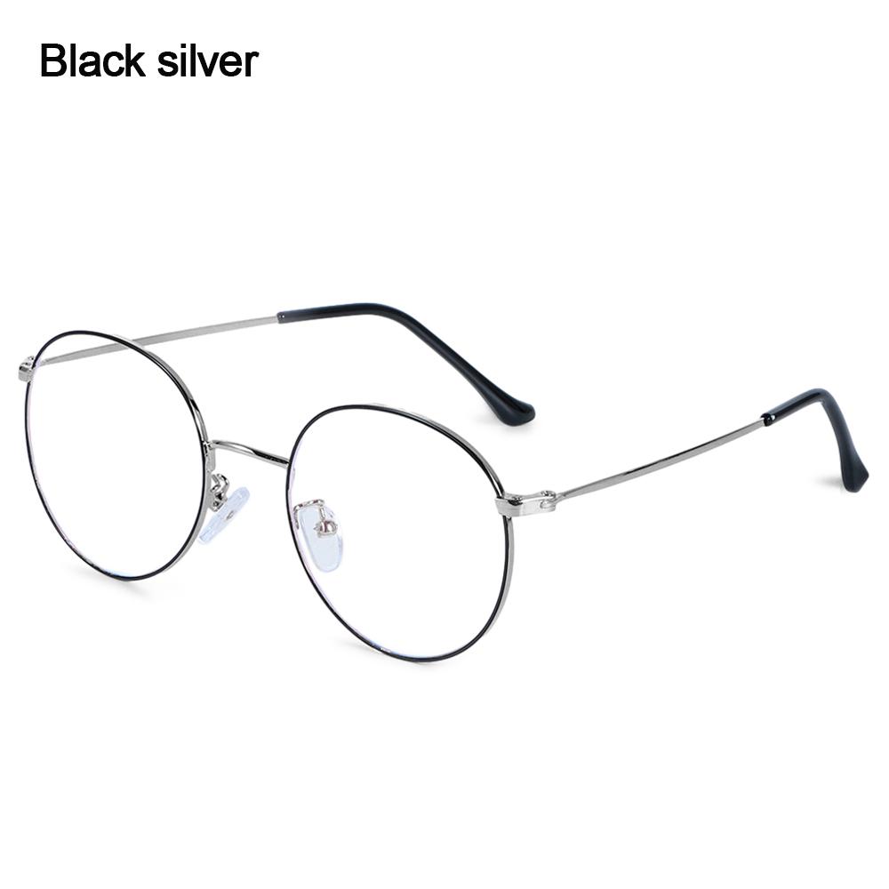 Fashion Anti Blue Light Glasses Retro Metal Round Frame Glasses Men Women Radiation Protection Anti-Reflective Computer Goggles