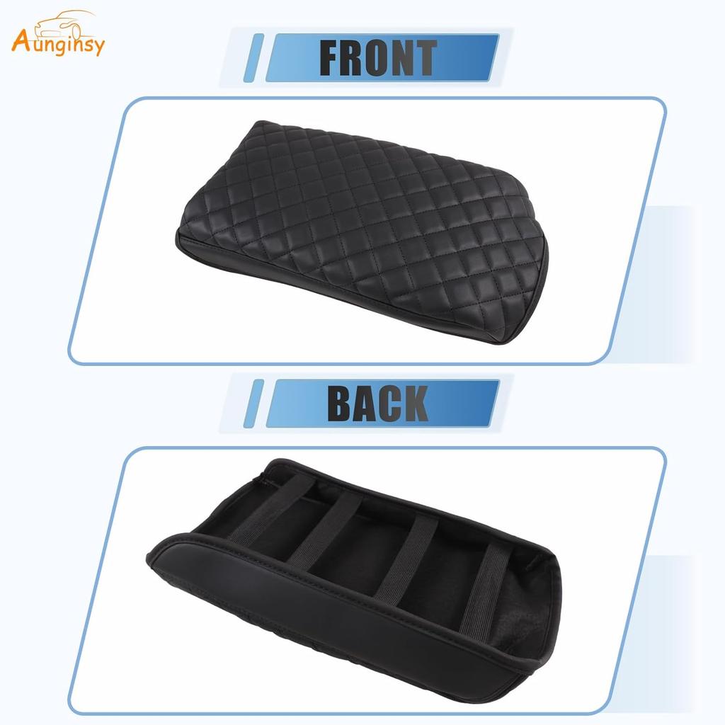 Aunginsy Car Leather Center Console Protector Cover Compatible with Kia Sorento 2021-2025 Center Console Armrest Seat Box Cover Cushion Lid Protector