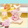 Adorable Creamy Bear Plush Keychain With Stretchable Design Perfect Gift For Kids