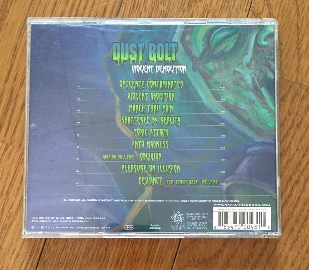 [USED] DUST BOLT "Violent Demolition" CD