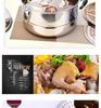 Stainless Steel Three-Layer Steamer with Tray and Soup Pot for Induction Cookers